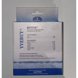 VVEBUY Spa Mineral Cartridge stick 3 Stick pack, Blue for Spas /Hot Tub
